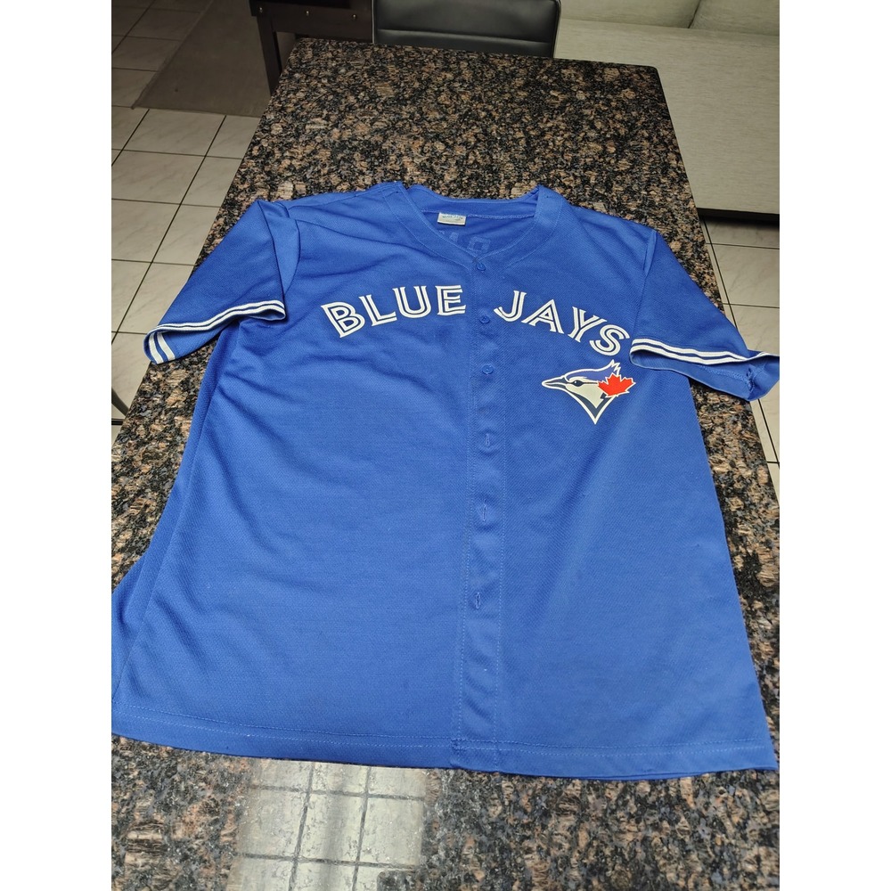 Toronto Blue Jays Edwin Encarnacion 10 Baseball Jersey Blue Mens XL